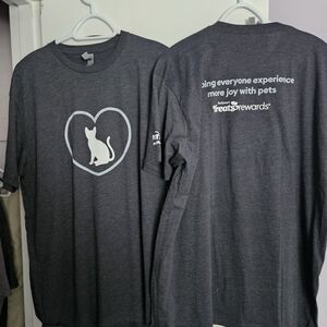 Two Petsmart Grey  Tshirt Size Xl